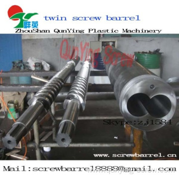 Bimetallic Screw Barrel Bimetallic Conical Twin Screw Barrel For Recycling Plastics 